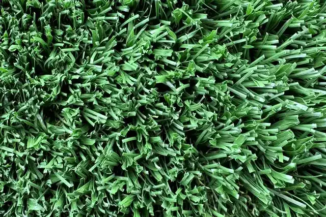 Close-up van groen kunstgras